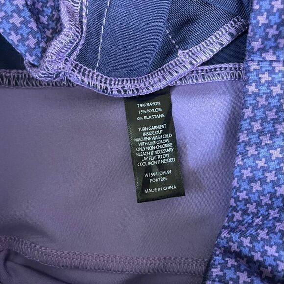 Betabrand Purple Houndstooth Pants Small Long - Picture 8 of 9